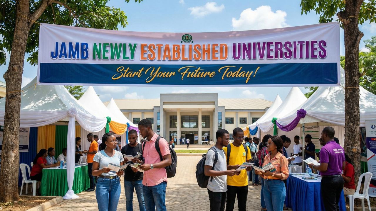 Jamb Newly Established Universities Admission
