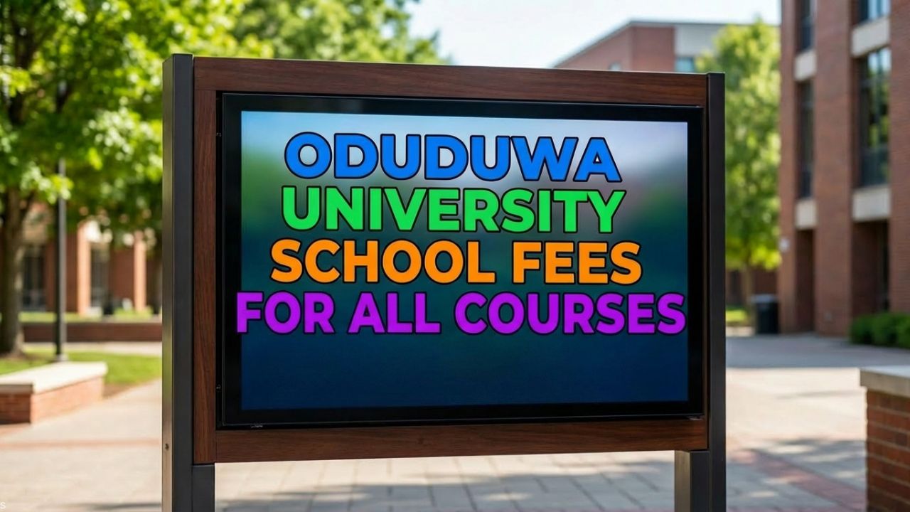 Oduduwa University School Fees