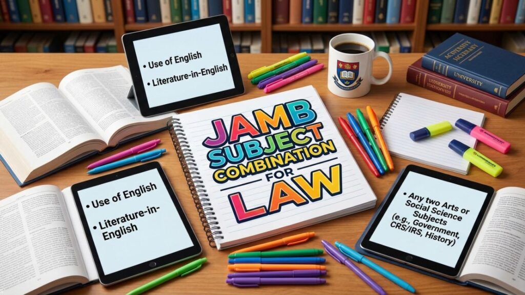 JAMB Subject Combination For Law