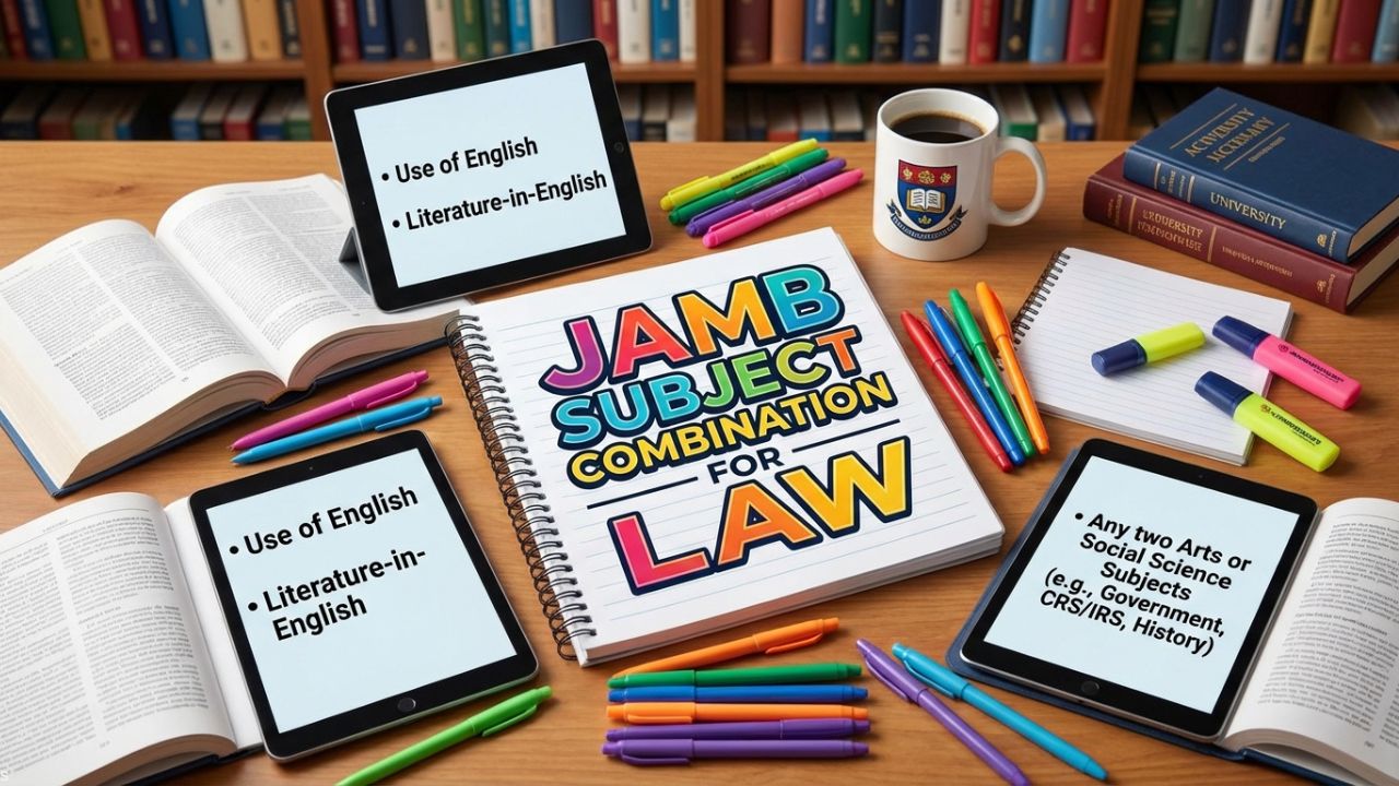 JAMB Subject Combination For Law