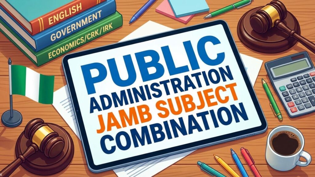 Public Administration JAMB Subject Combination