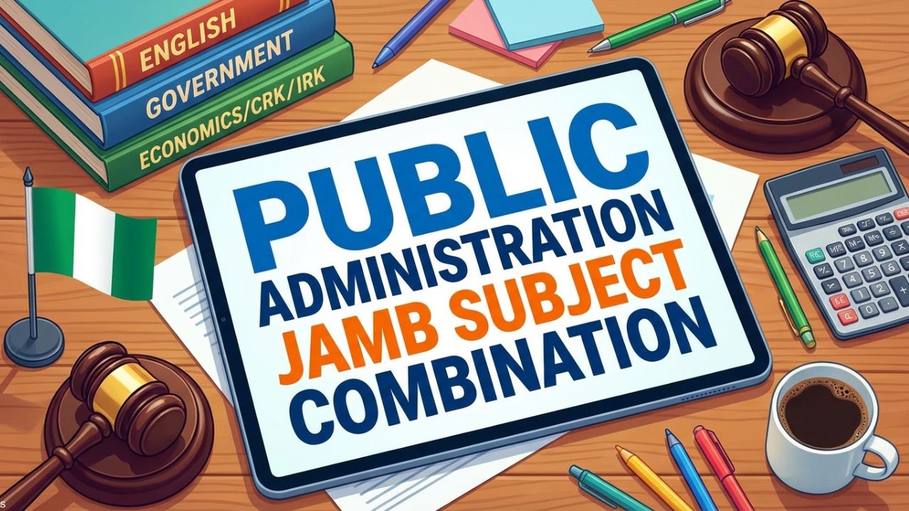 Public Administration JAMB Subject Combination